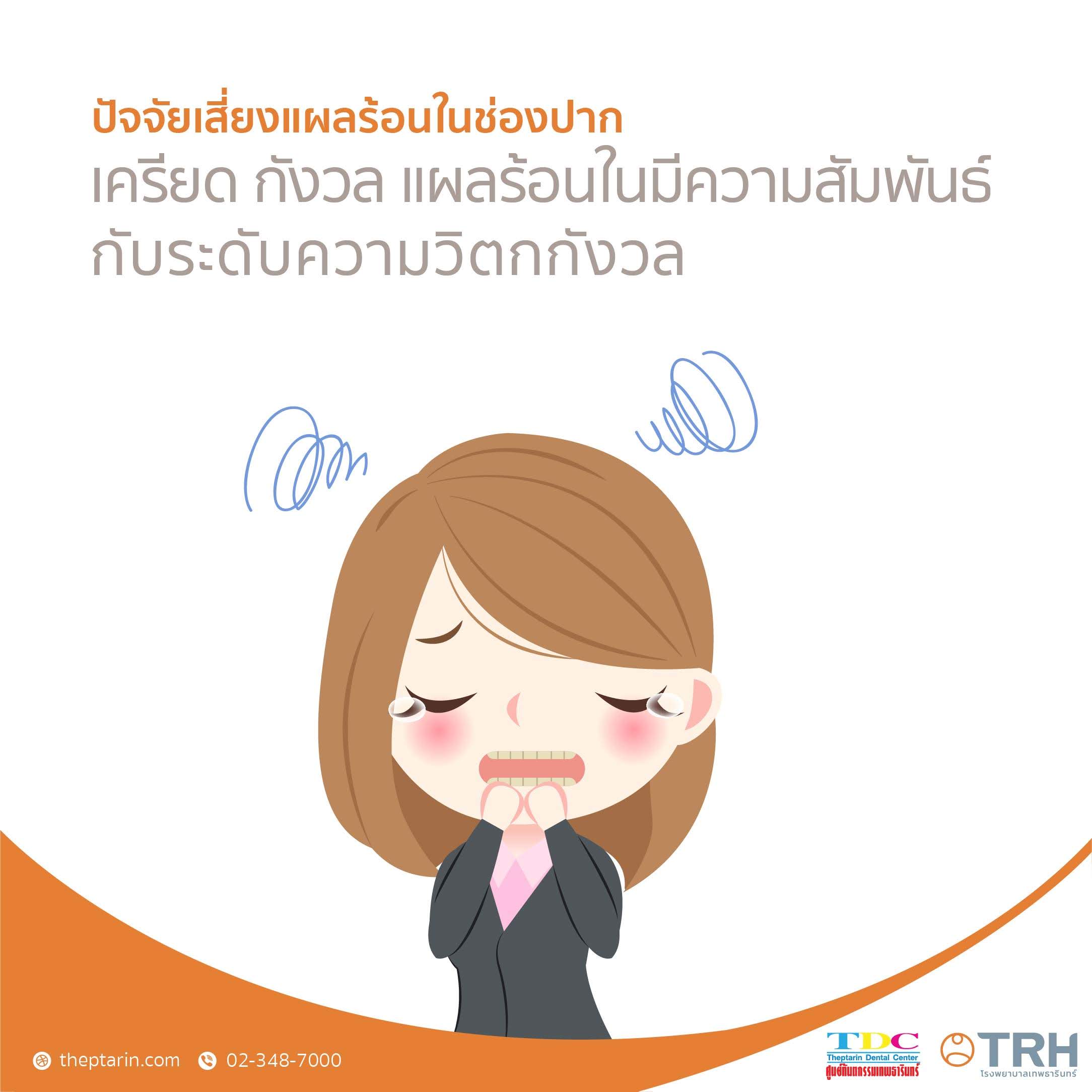 ปัจจัยเสี่ยง แผลร้อนในช่องปาก